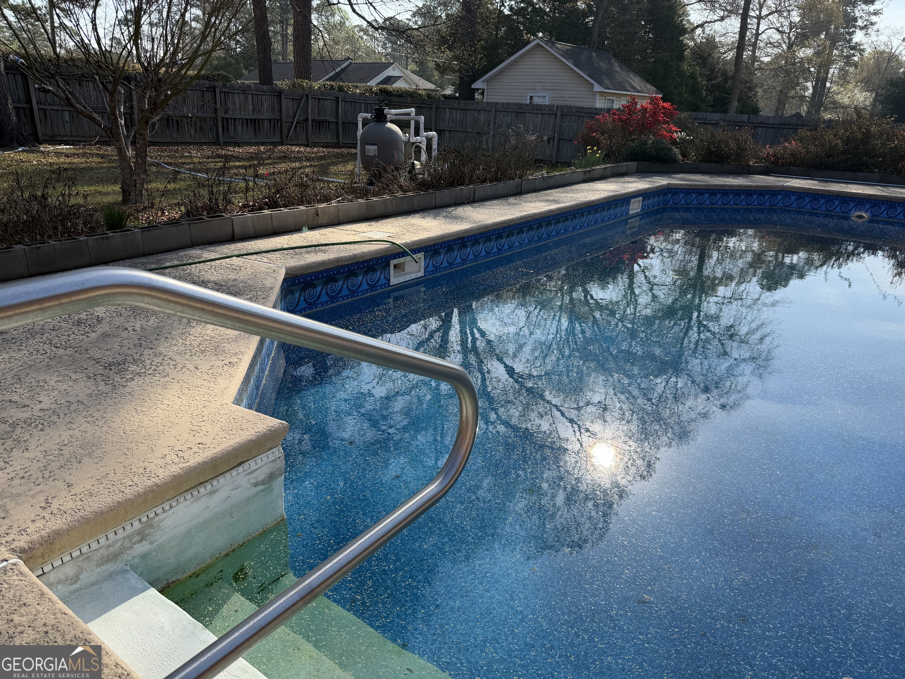 206 Ridge Circle Dublin, GA 31021 - Photo 35 of 40 a view of a backyard with swimming pool