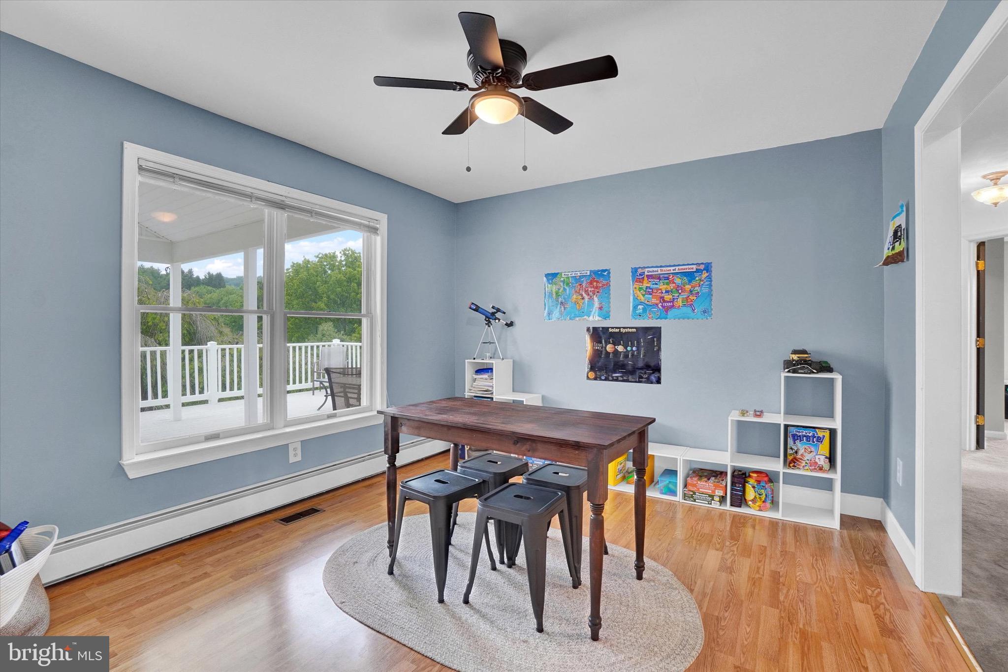 361 Bald Eagle Road Fawn Grove, PA 17321 - Photo 11 of 36 a workspace with furniture window and wooden floor