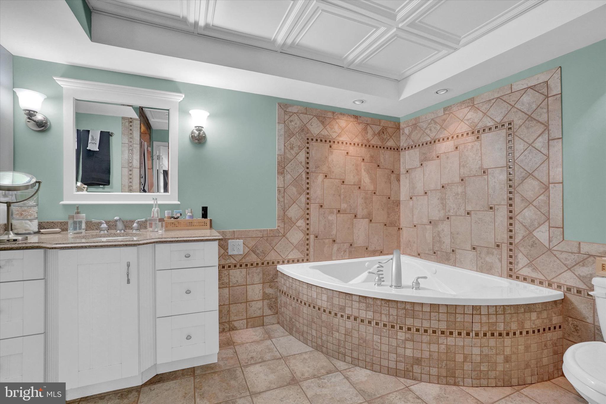 361 Bald Eagle Road Fawn Grove, PA 17321 - Photo 22 of 36 a bathroom with a tub a sink and a mirror