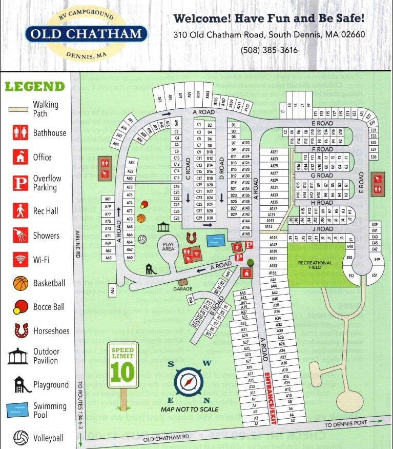 310 Old Chatham Road, Unit A21 South Dennis, MA 02660 - Photo 37 of 51 NEW MAP of the park 310 OCR picture