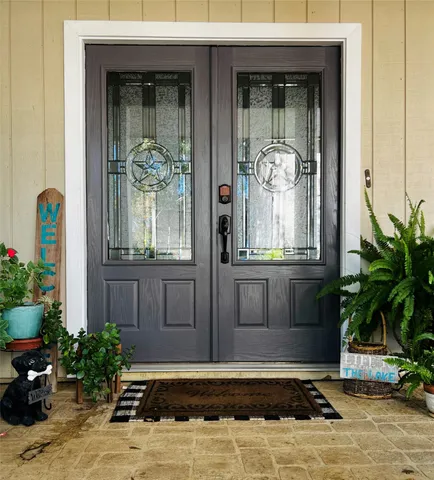 a view of hallway with window
