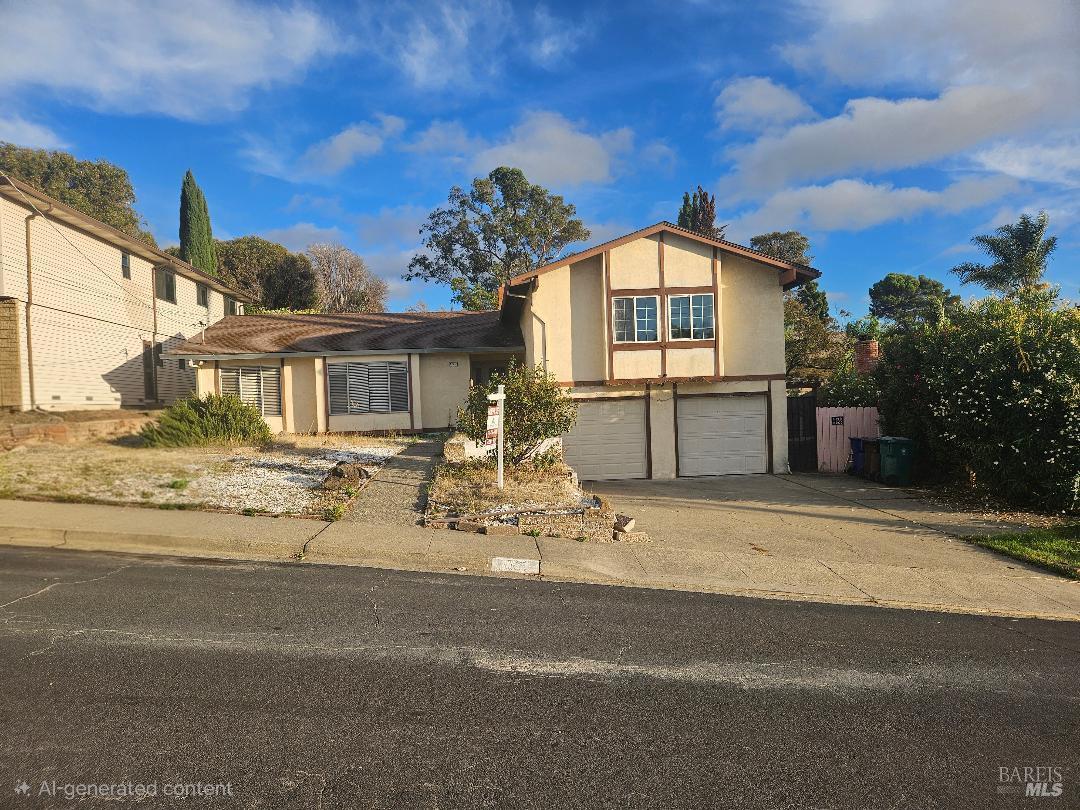 a view of a house with a sink and yard