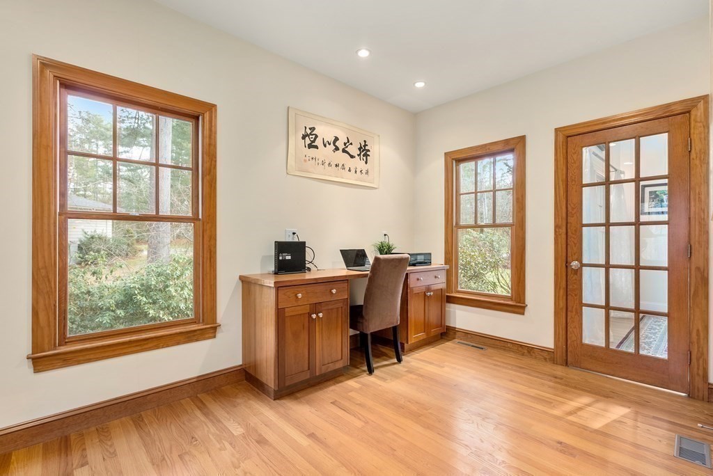 353 Dutton Road Sudbury, MA 01776 - Photo 18 of 42 a view of workspace with wooden floor and windows