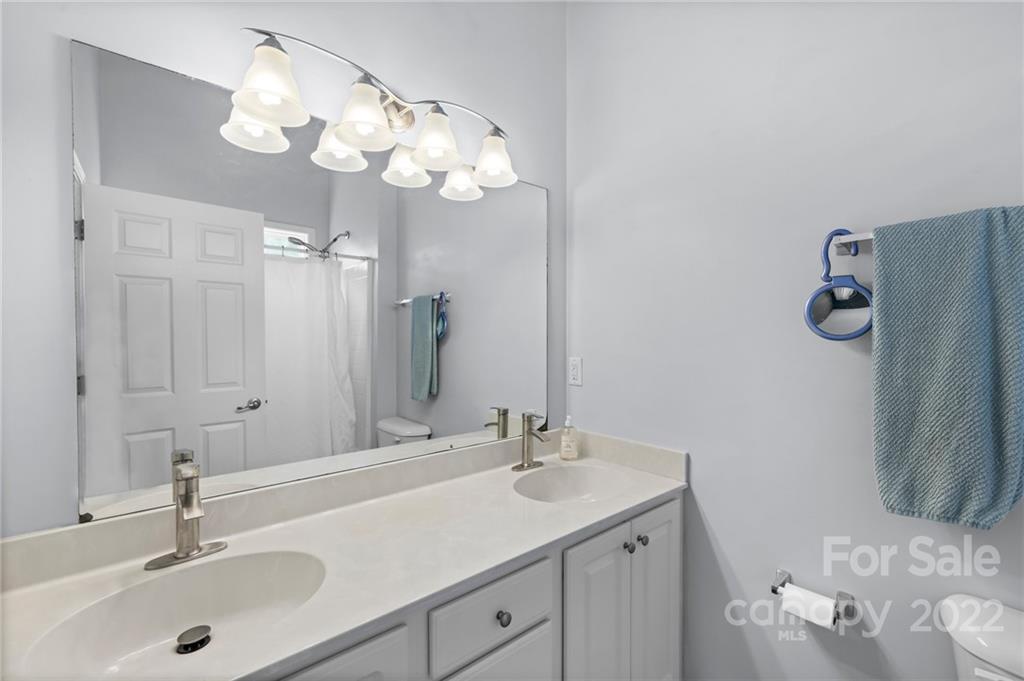 198 Lumber River Road Fletcher, NC 28732 - Photo 21 of 39 a bathroom with a sink and a mirror