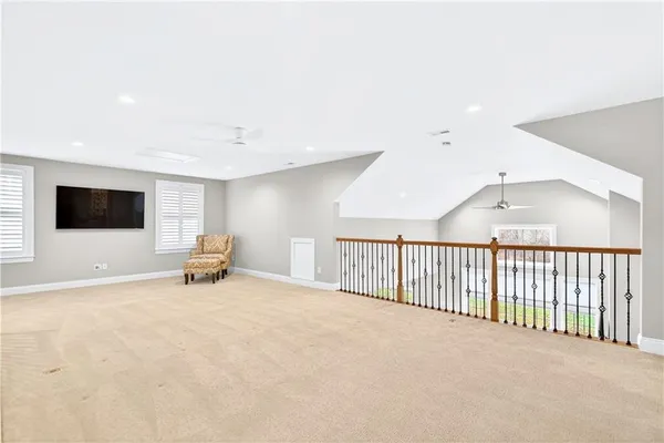 a view of a livingroom with furniture