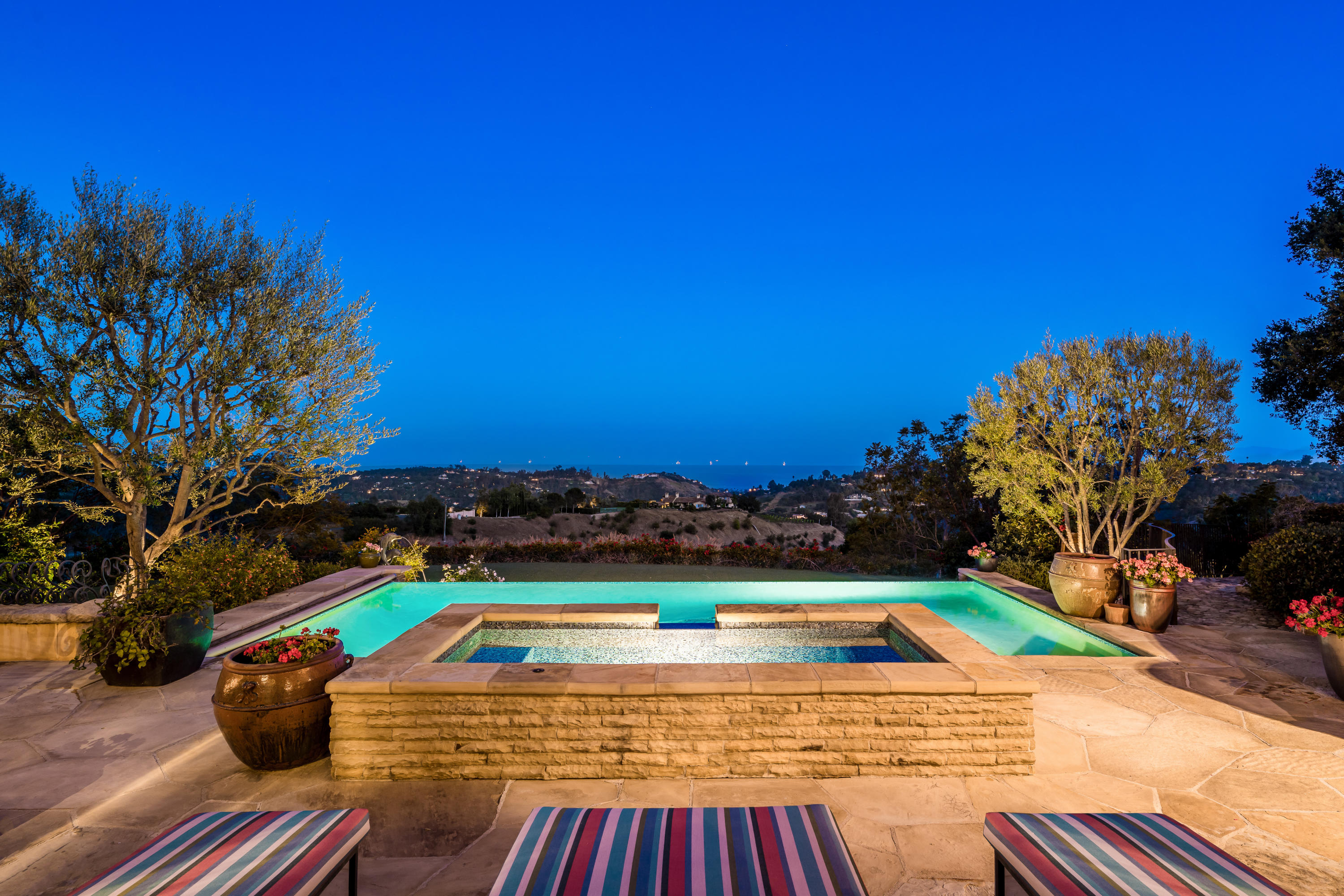 2226 Gibraltar Road Santa Barbara, CA 93103 - Photo 38 of 41 Twilight Pool