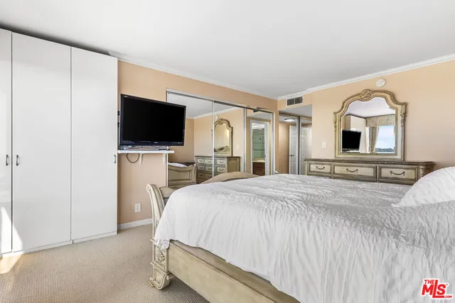 a view of a living room and a bathroom