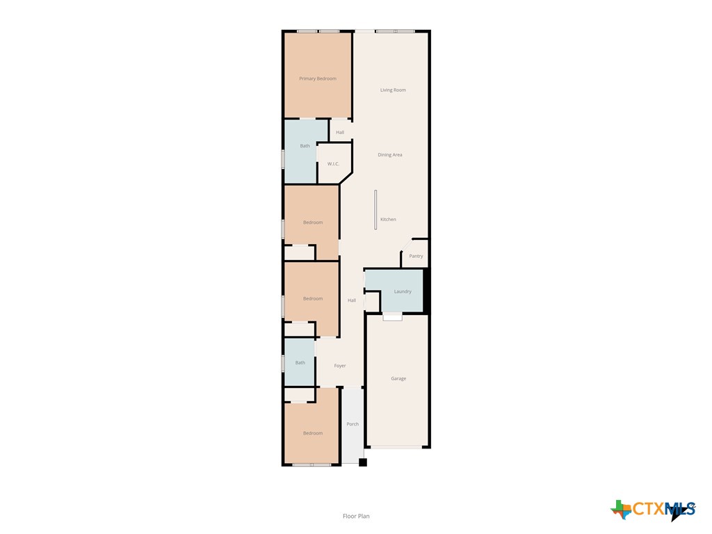 1126 Stone Vly Road, Unit B Temple, TX 76502 - Photo 25 of 26 a picture of floor plan