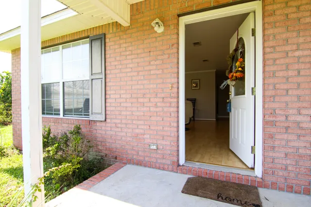 a view of front door