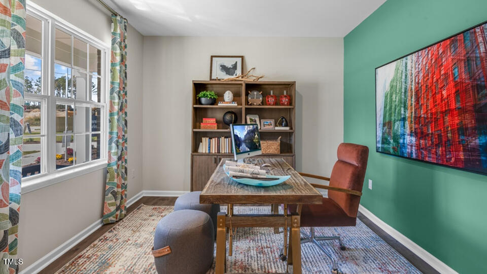 1244 Pavo Path Wendell, NC 27591 - Photo 7 of 33 a view of a livingroom with furniture window and wooden floor