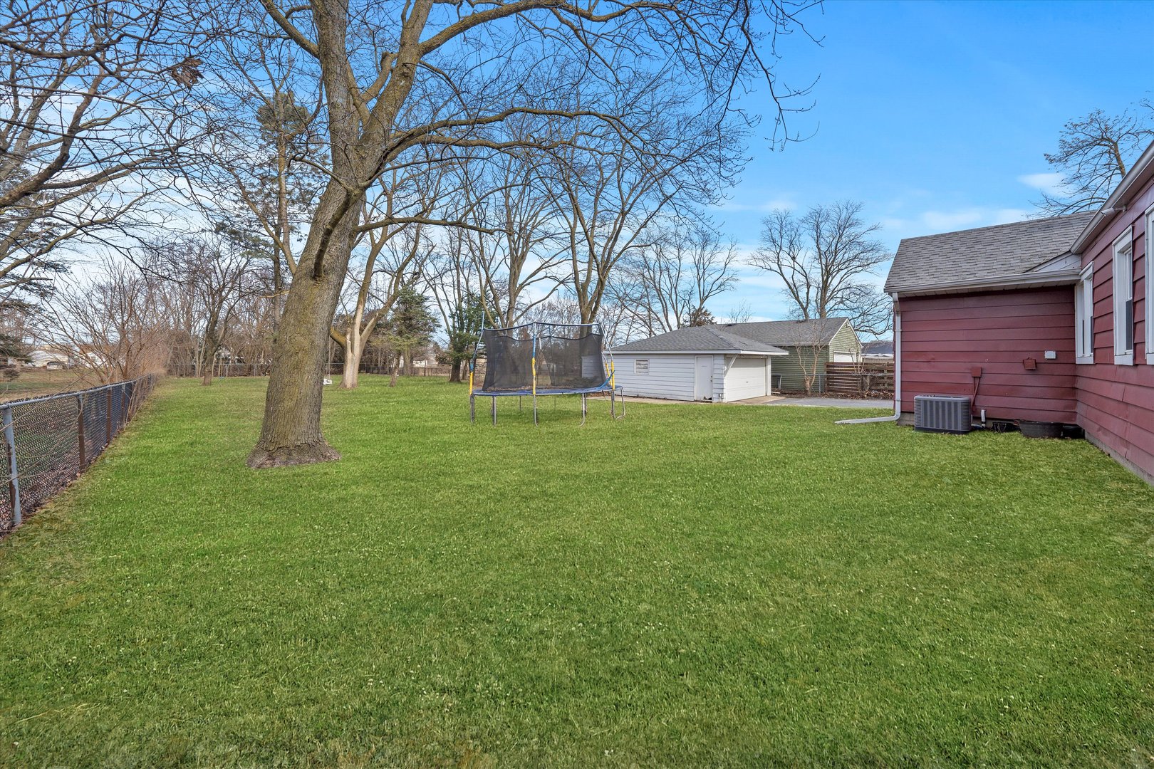 5628 West Monee Manhattan Road Monee, IL 60449 - Photo 30 of 37 a view of a backyard with large trees