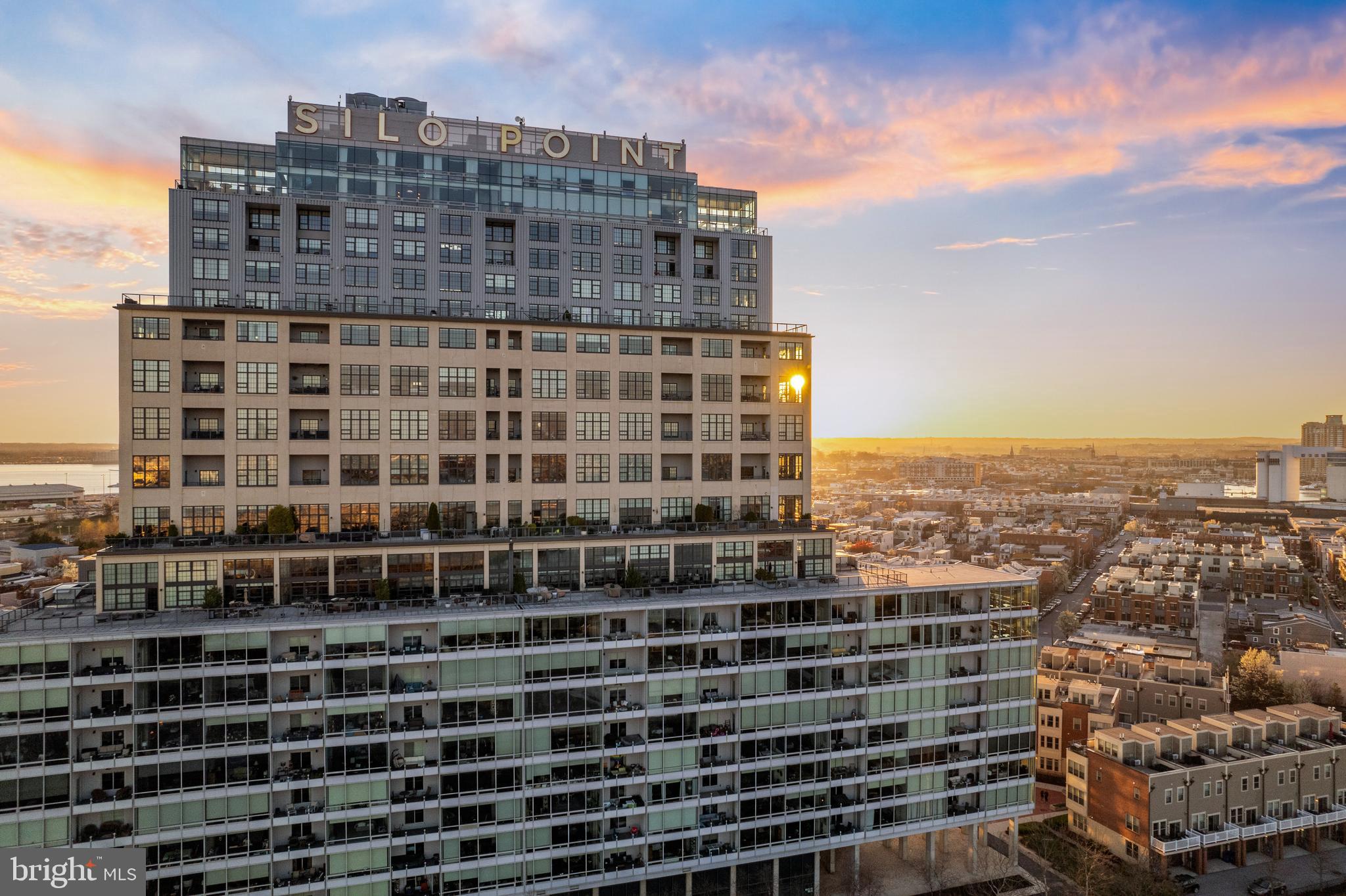 a view of a city with tall buildings