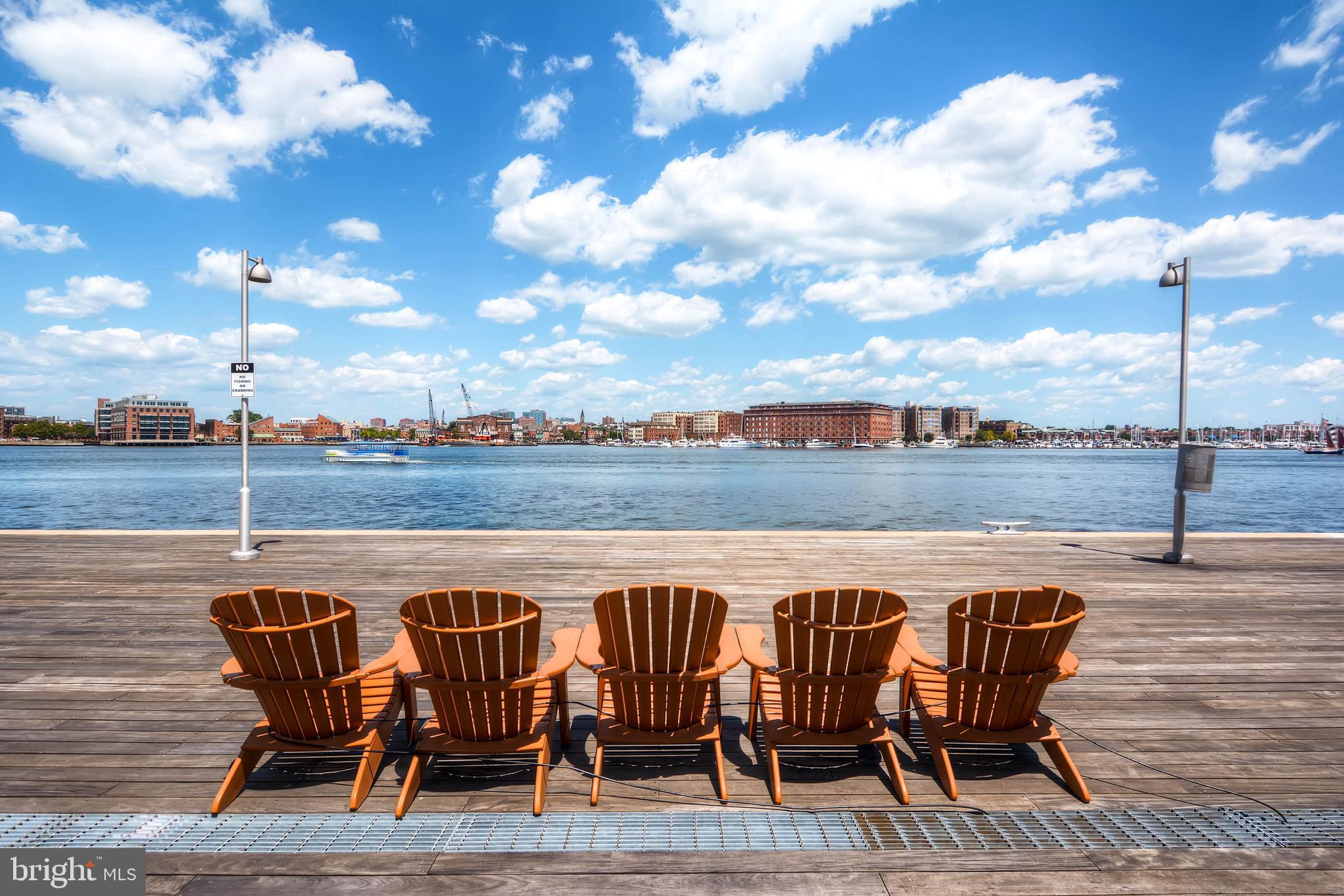 1200 Steuart Street, Unit 713 Baltimore, MD 21230 - Photo 15 of 15 a patio with water view and city view