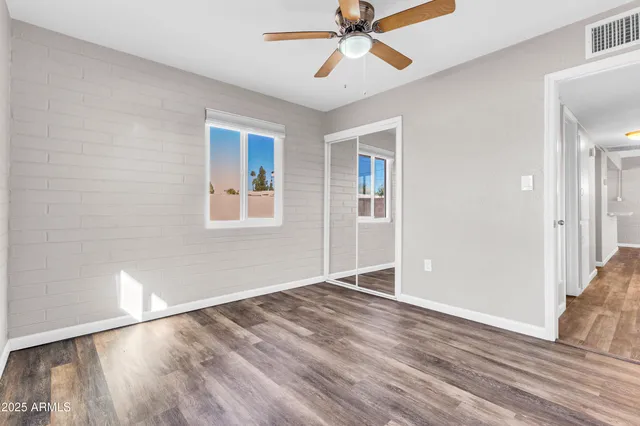 wooden floor in an empty room