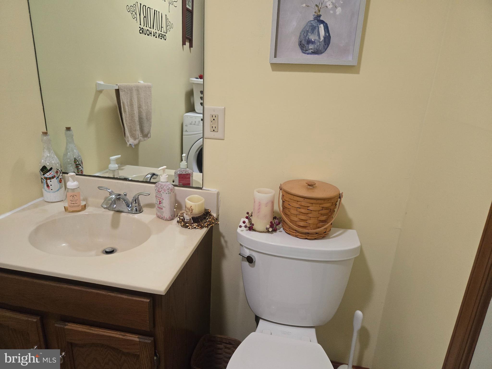 3 White Oak Road Fleetwood, PA 19522 - Photo 23 of 48 a bathroom with a toilet sink and mirror