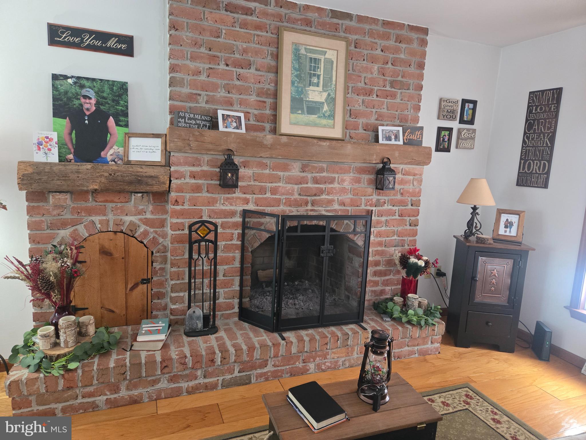 3 White Oak Road Fleetwood, PA 19522 - Photo 7 of 48 a living room with furniture a flat screen tv and a fireplace