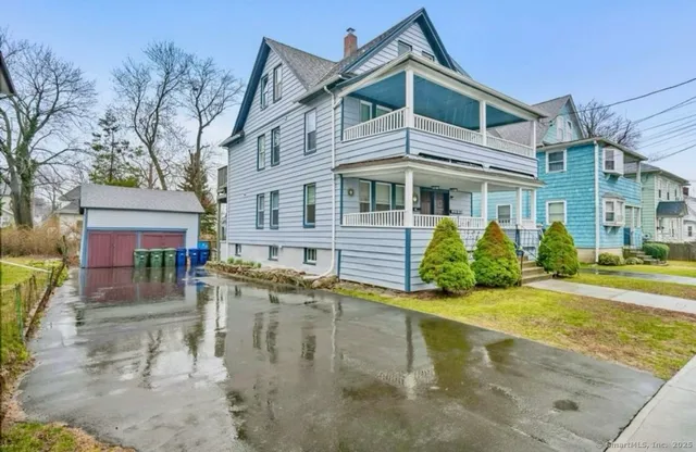 a view of a house with a patio