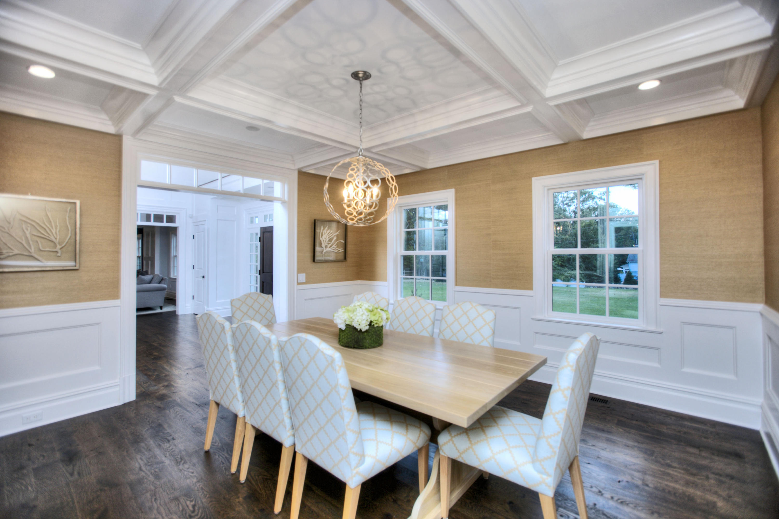 304 Brookside Road Darien, CT 06820 - Photo 4 of 25 a view of a dining room with furniture window and wooden floor