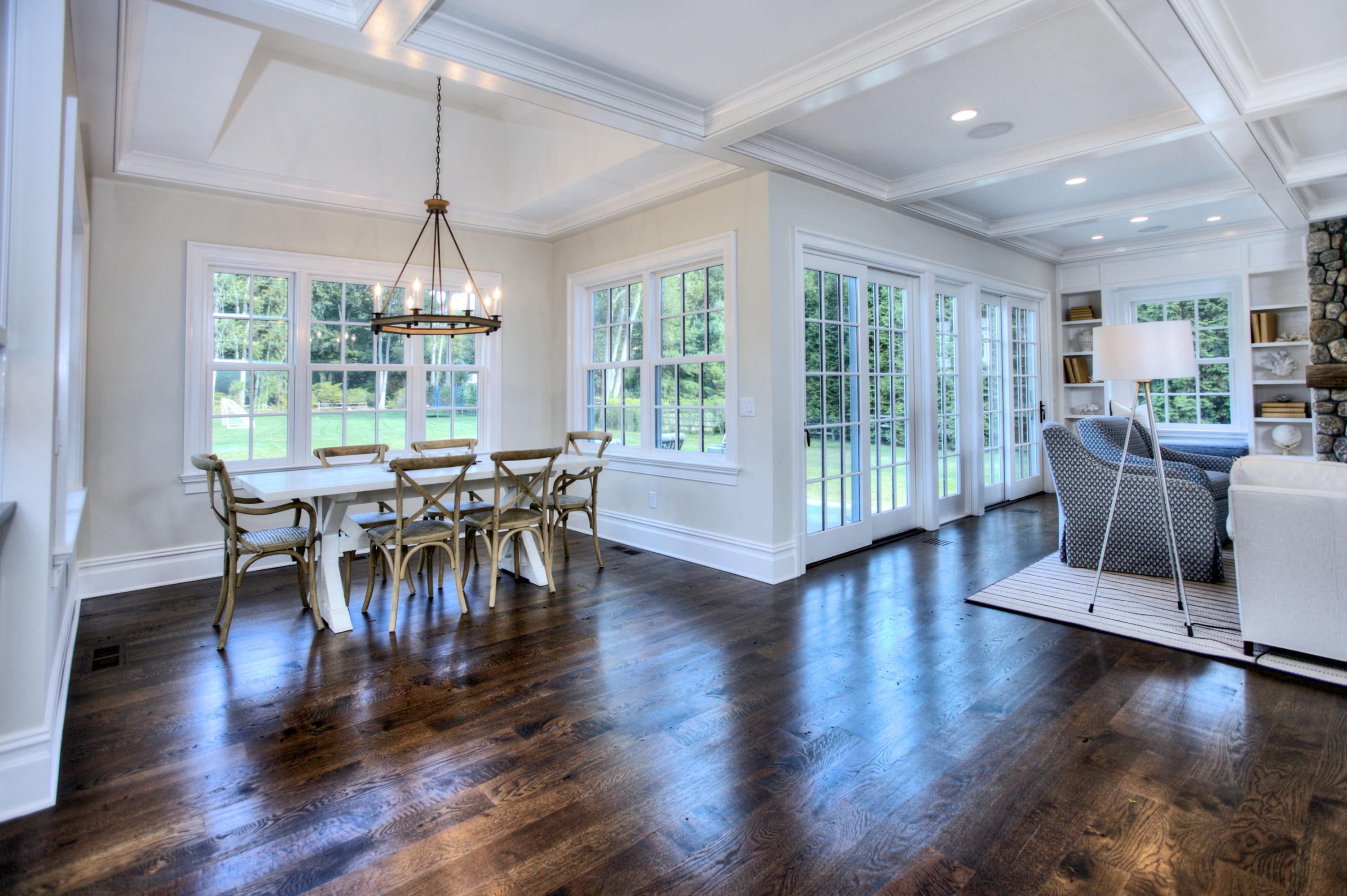304 Brookside Road Darien, CT 06820 - Photo 8 of 25 a view of a dining room with furniture window and wooden floor