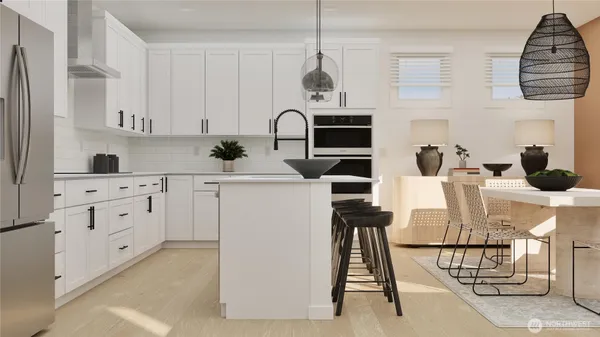 a kitchen with appliances cabinets and a sink