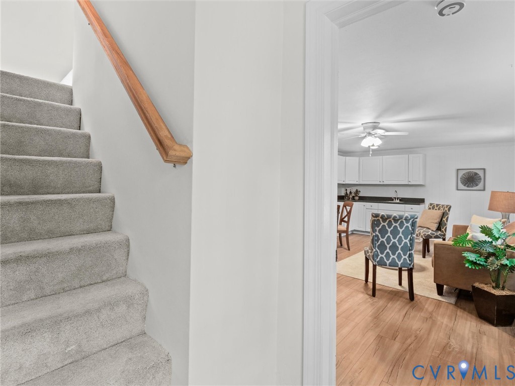 4111 Stratford Road Richmond, VA 23225 - Photo 50 of 72 Stairs to basement and separate entry to/from exte