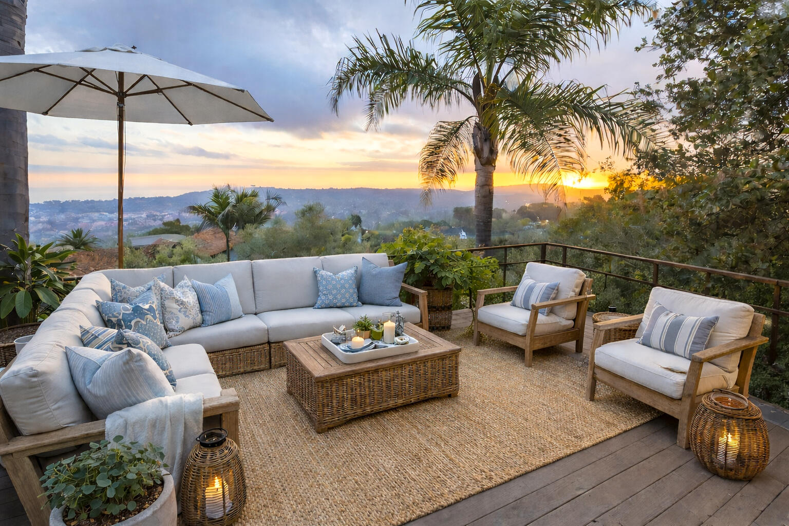 1720 Mission Ridge Road Santa Barbara, CA 93103 - Photo 22 of 24 Upper Deck/Virtually enhanced