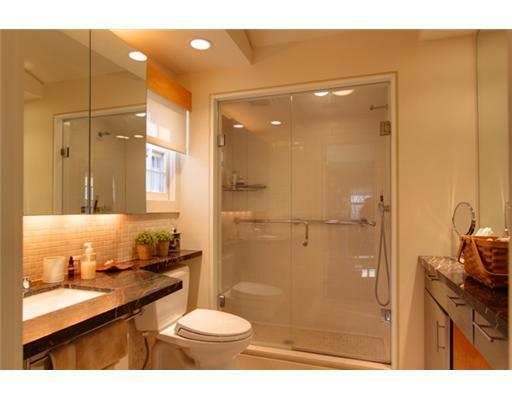 3 Cornelia Drive Greenwich, CT 06830 - Photo 9 of 16 a bathroom with a granite countertop sink toilet a mirror and shower