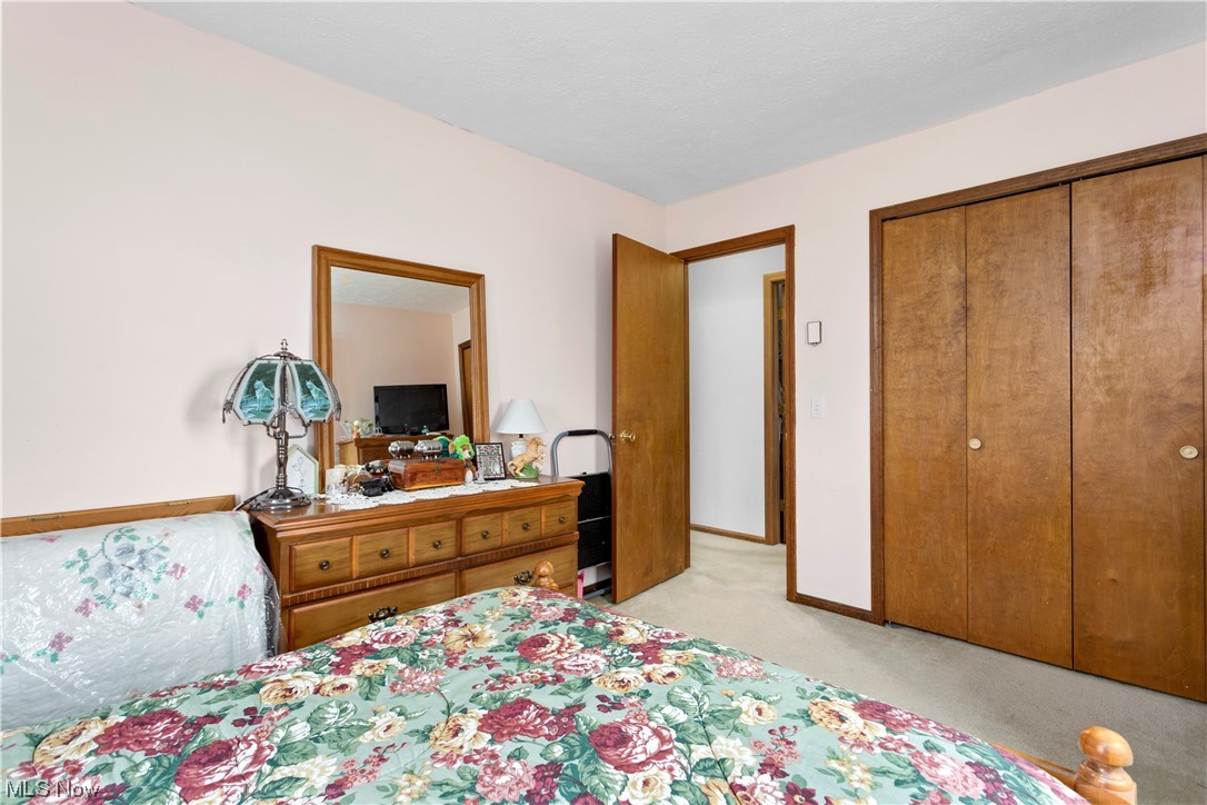 3465 Yost Road Litchfield, OH 44253 - Photo 16 of 27 Bedroom featuring light colored carpet and a closet