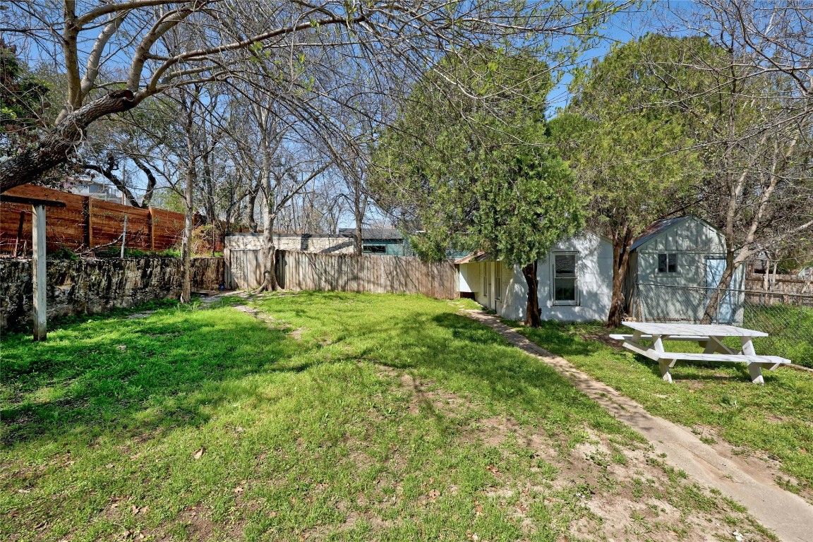 1920 Newning Avenue Austin, TX 78704 - Photo 20 of 26 a backyard of a house with lots of green space