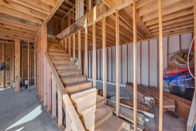 a view of an entryway with staircase