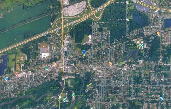 a bird view of a house