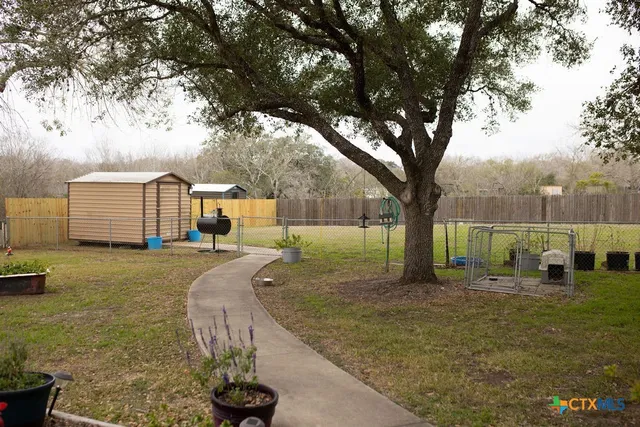 a house that has a tree in front of it
