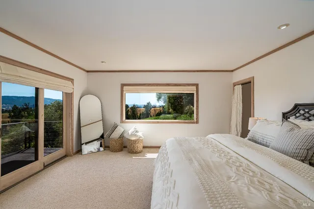 a bathroom with a granite countertop sink mirror and double