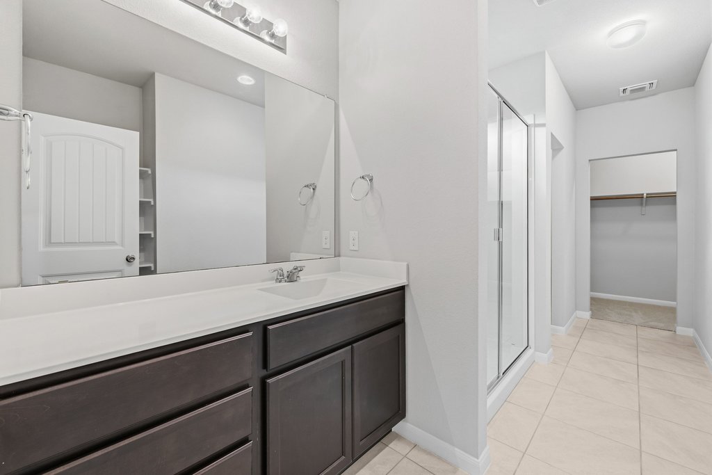 6517 Ranchito Drive Austin, TX 78744 - Photo 19 of 36 Primary bathroom with practical layout and storage