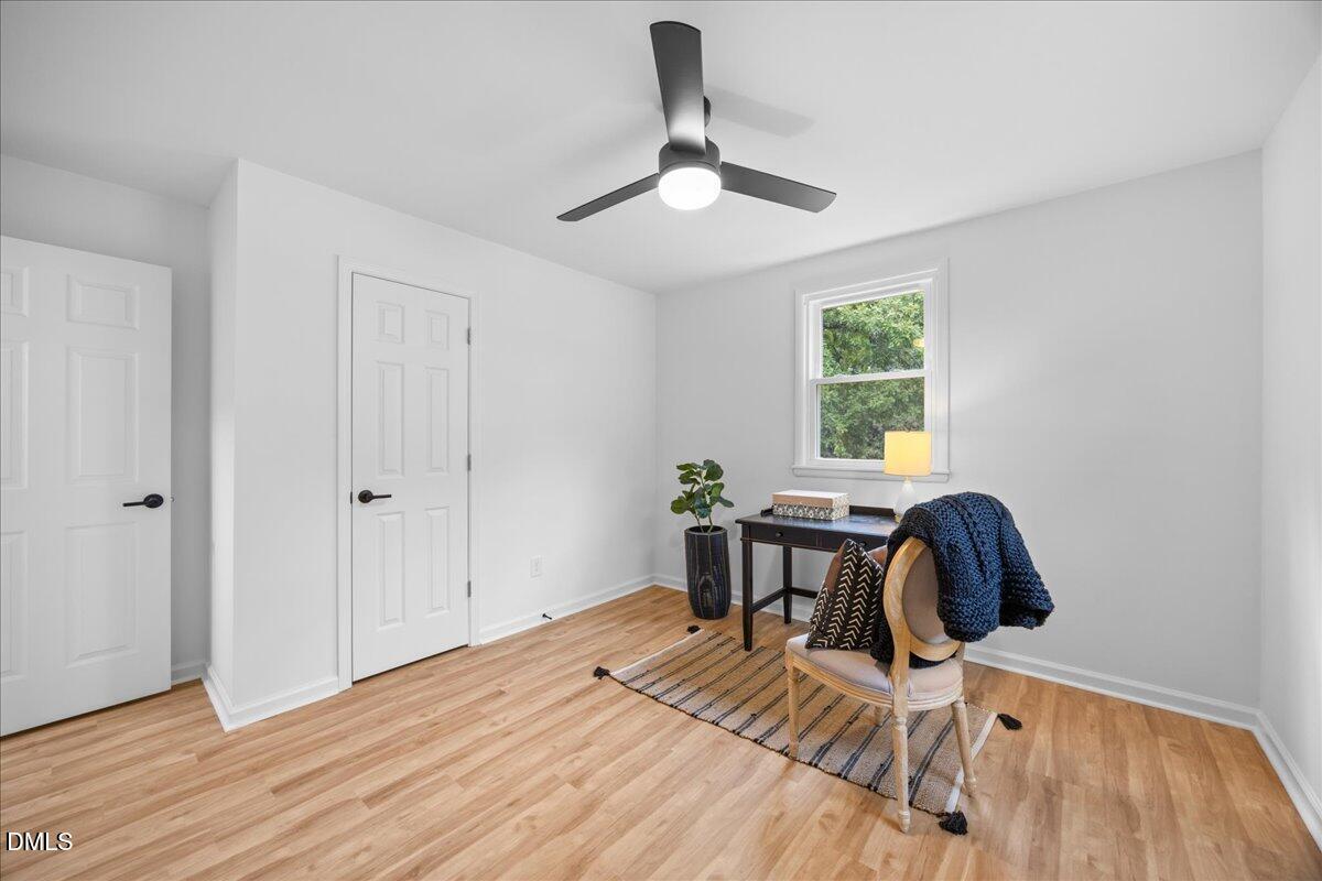 3437 Apache Drive Raleigh, NC 27609 - Photo 21 of 33 a view of a workspace with furniture and a window