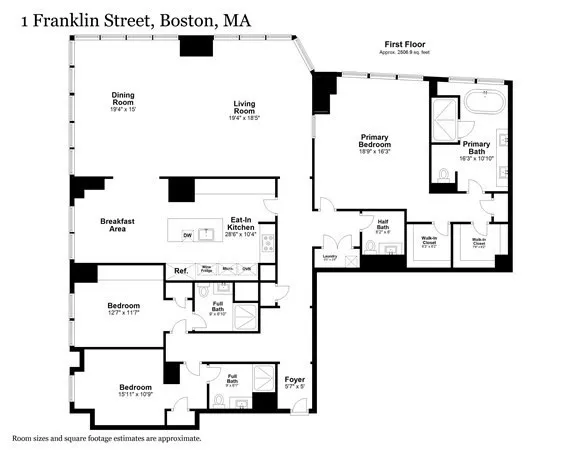 $20,000 | 1 Franklin Street, Unit 4606, Boston, MA 02110