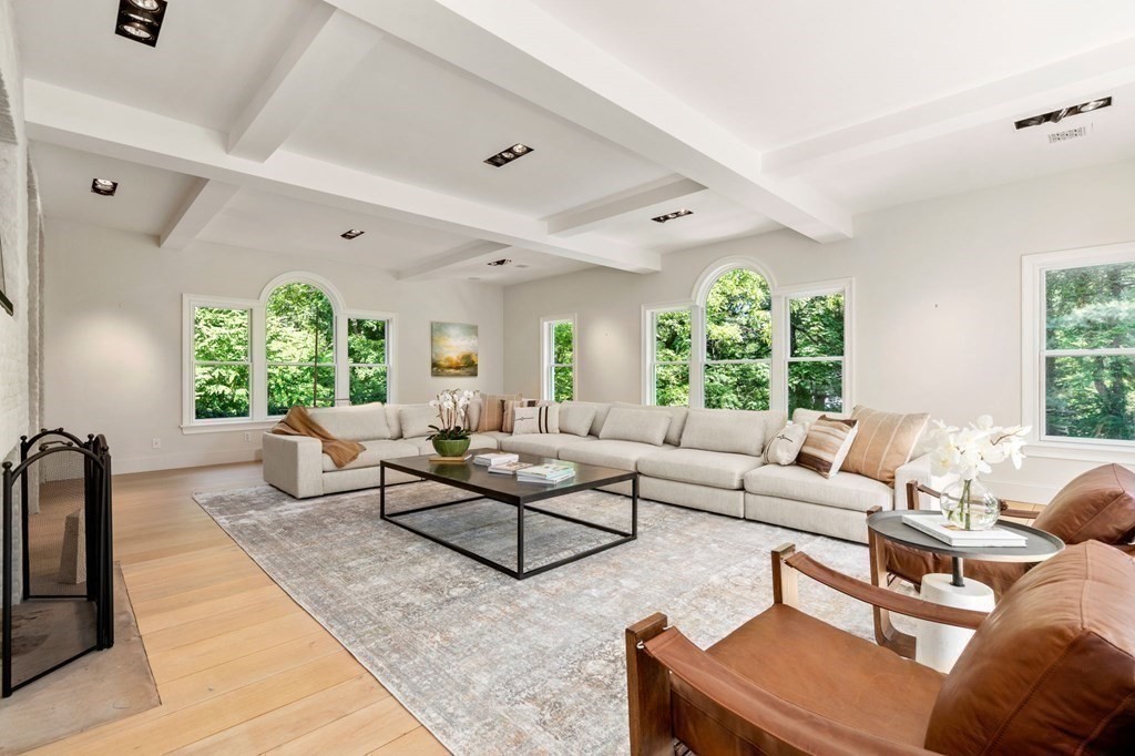 82 Sargent Road Brookline, MA 02445 - Photo 12 of 41 a living room with furniture and a large window