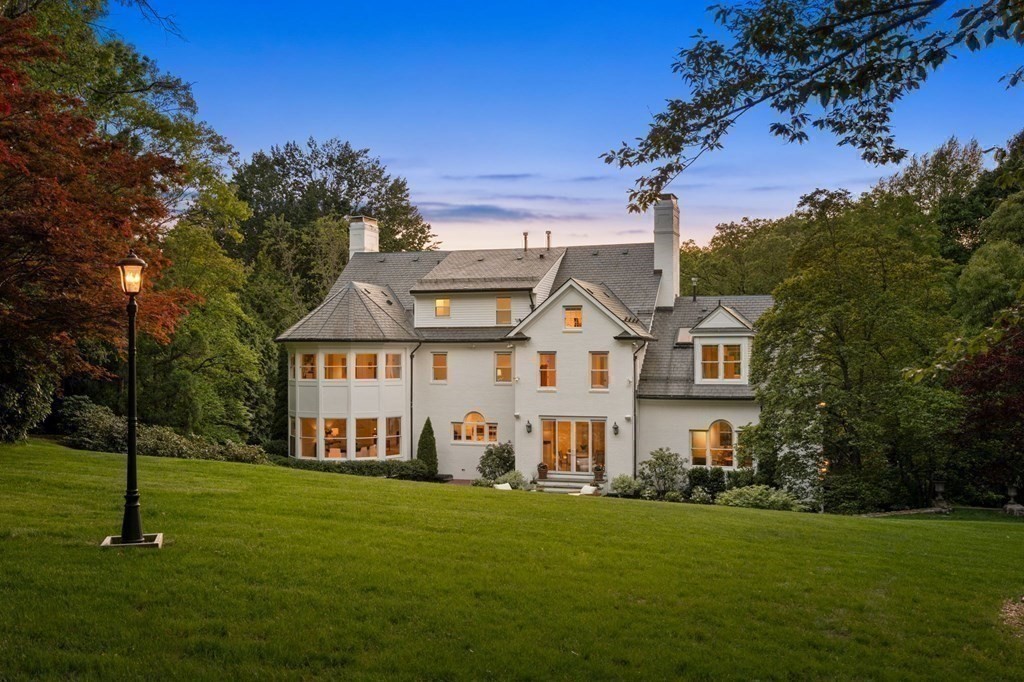 82 Sargent Road Brookline, MA 02445 - Photo 38 of 41 a front view of a house with a garden