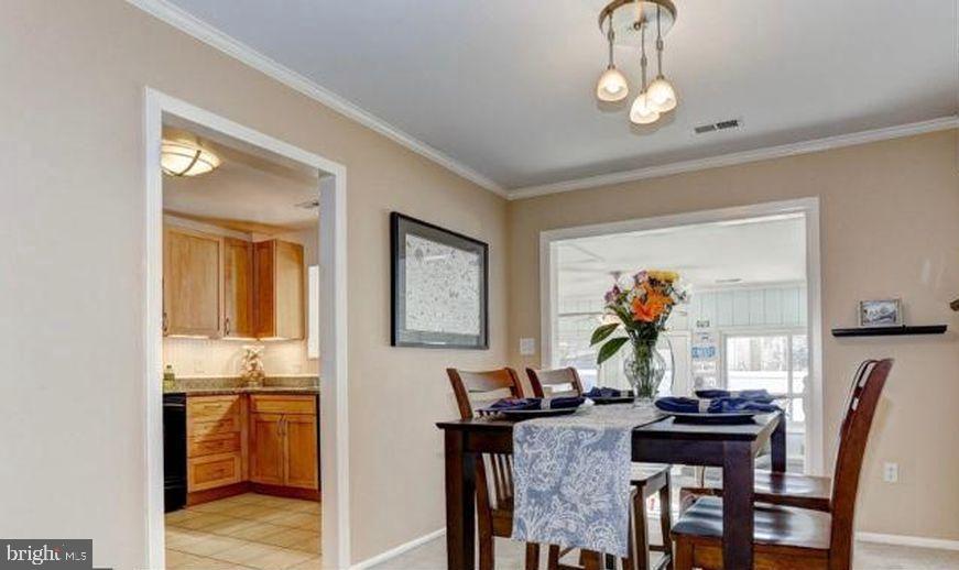 1812 Keymar Road Edgewater, MD 21037 - Photo 8 of 39 Dining Area Opens to Kitchen & Living Areas