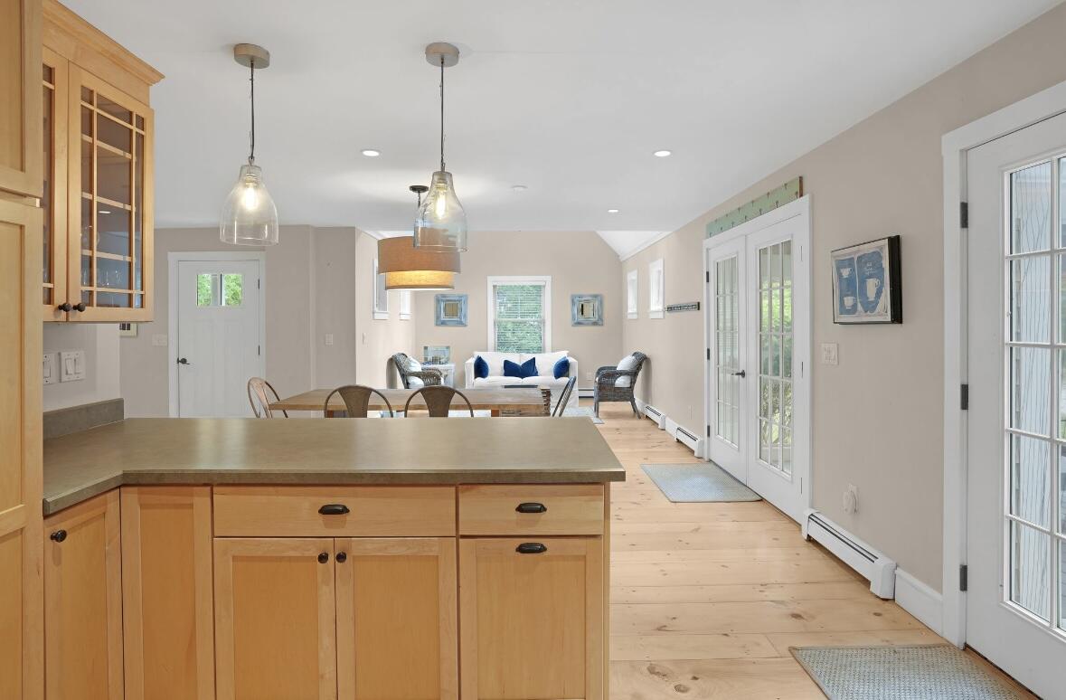 395 West Tisbury Road Edgartown, MA 02539 - Photo 7 of 23 Kitchen to Porch Deck & Sitting Area