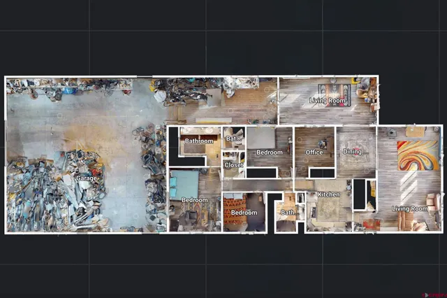 a view of a sky from a balcony