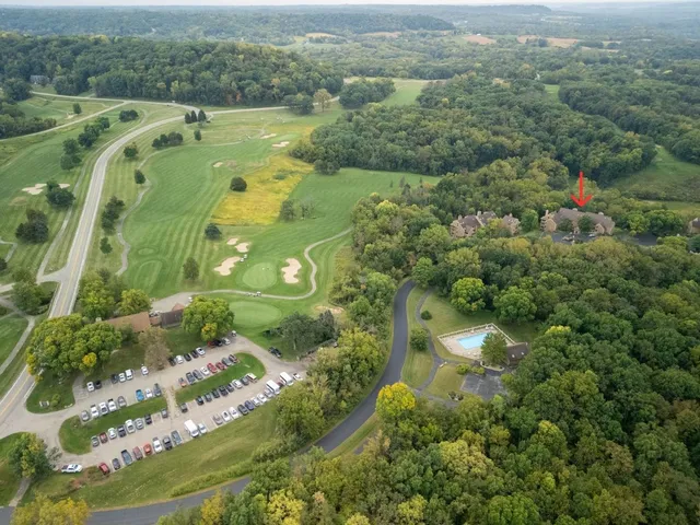 a view of a lake with mountain