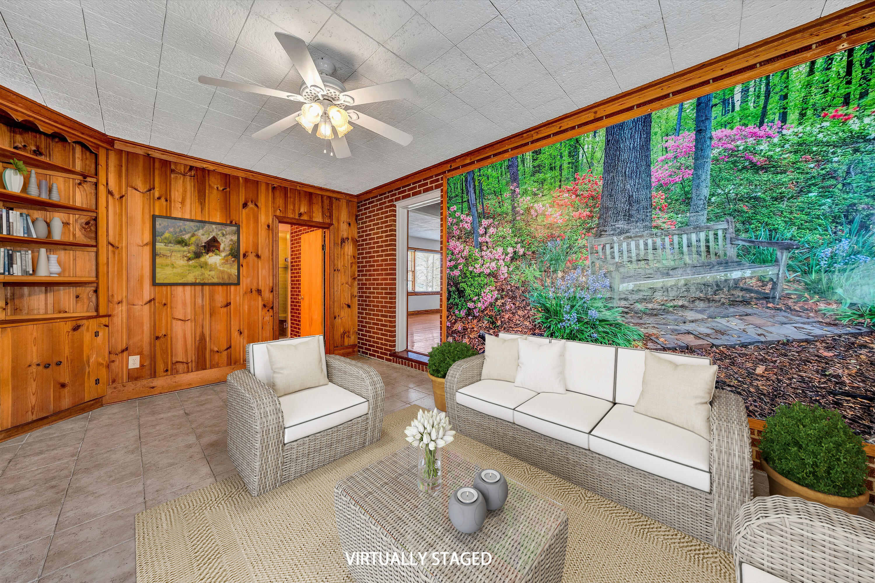 5254 Roselawn Road Roanoke, VA 24018 - Photo 18 of 38 Sunroom- virtually staged