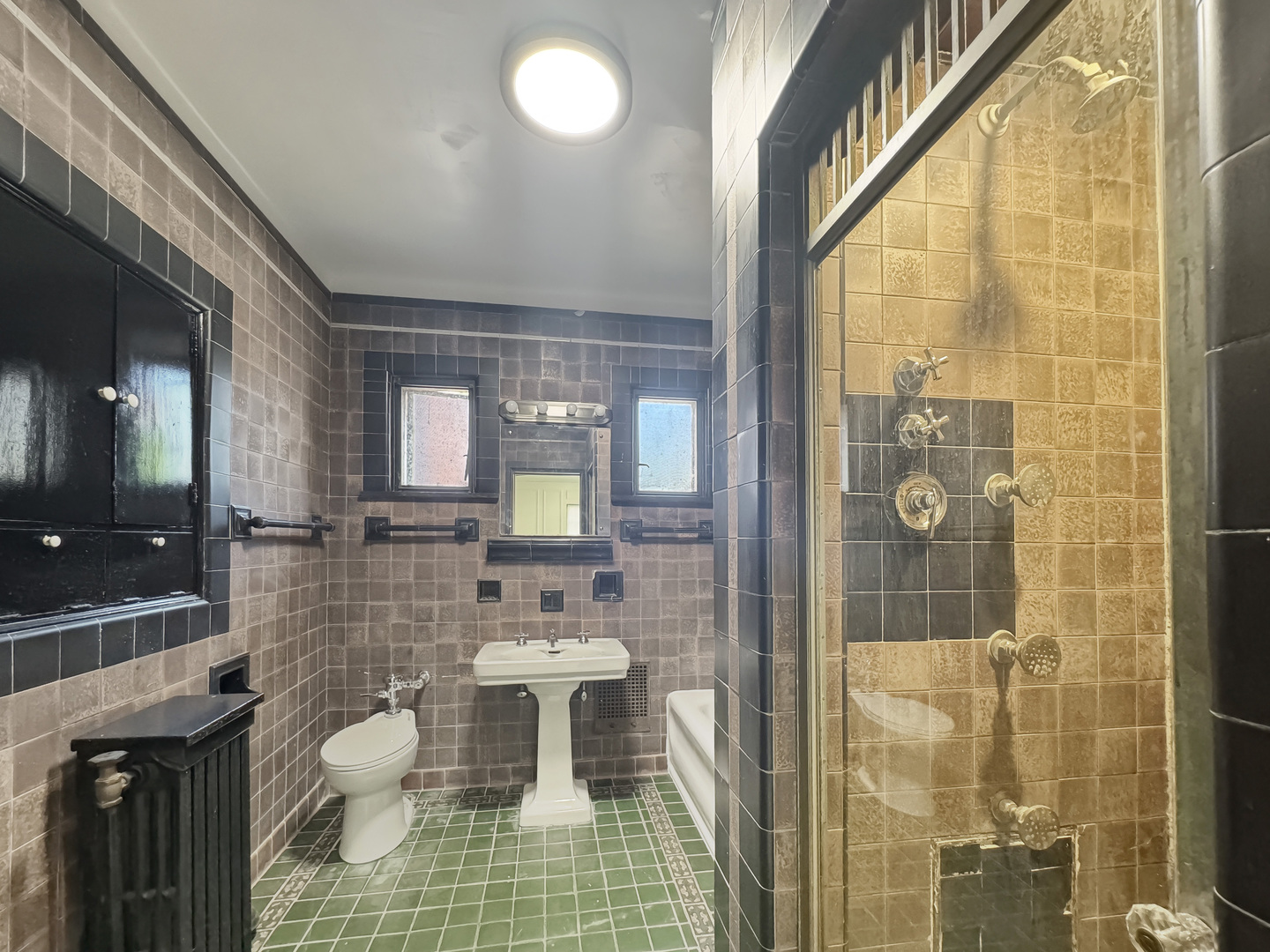 6909 South Chappel Avenue Chicago, IL 60649 - Photo 19 of 60 a bathroom with a sink a toilet and shower