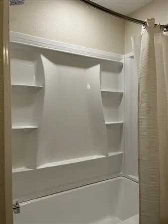 a close up of a bathtub