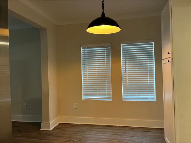 a view of a livingroom with a window