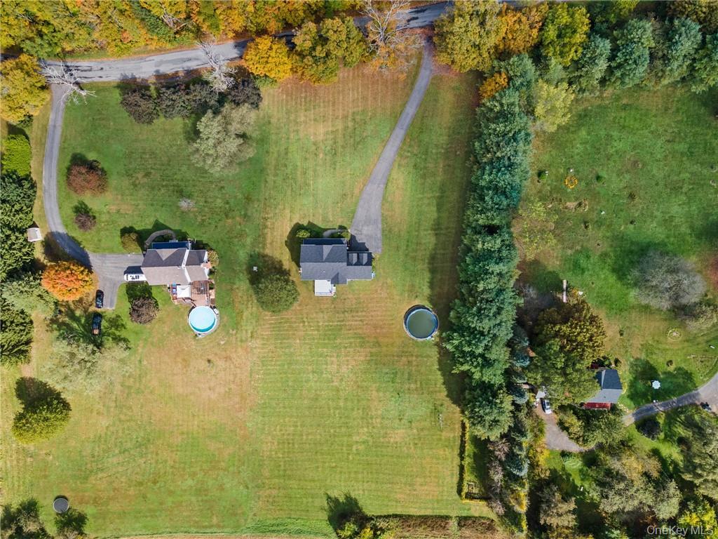 295 Borden Road Wallkill, NY 12589 - Photo 34 of 35 an aerial view of a residential houses with yard