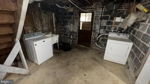 a view of storage and utility room