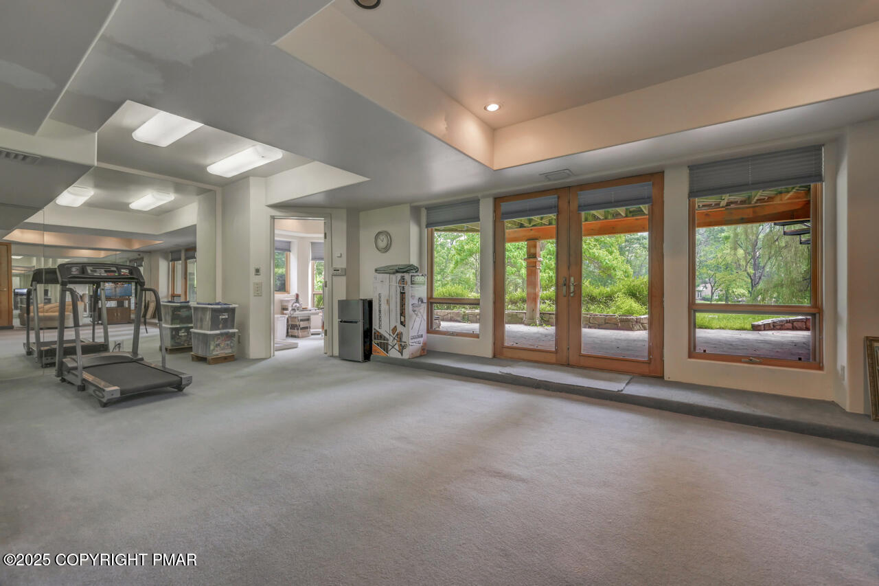 6696 Cherry Valley Road Stroudsburg, PA 18360 - Photo 75 of 97 Lower Level Exercise Rm w Patio Access