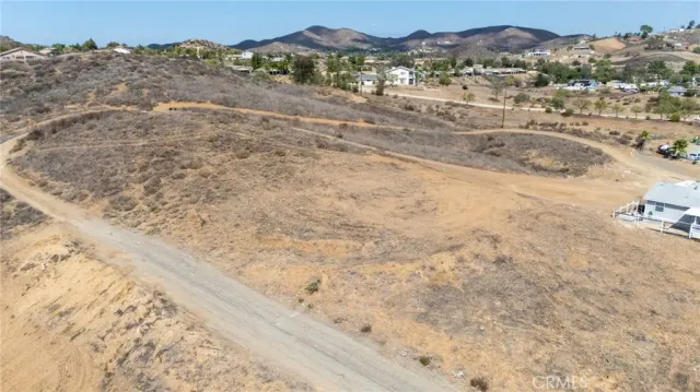 a view of an outdoor space with mountain view